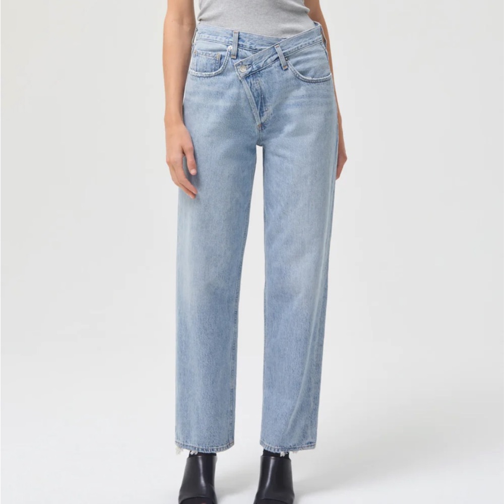 agolde cross cross upsize jean in suburbia (size 27)